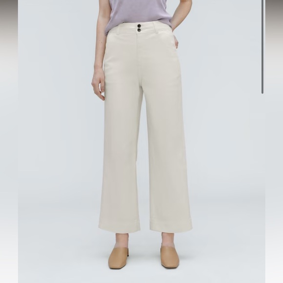 Everlane Pants - NWOT Everlane Organic Wide Leg Pant size 8. Bone color.